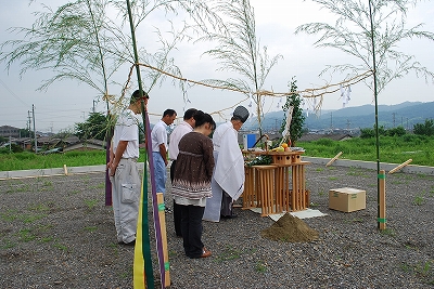 新築：地鎮祭