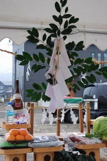 新築住宅の地鎮祭