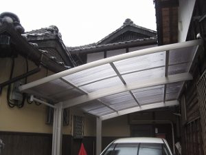 カーポート屋根の取付工事