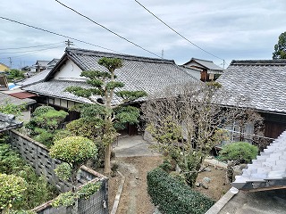 飯積神社 屋根瓦の修理